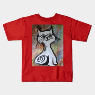 The white cat - 3 Kids T-Shirt